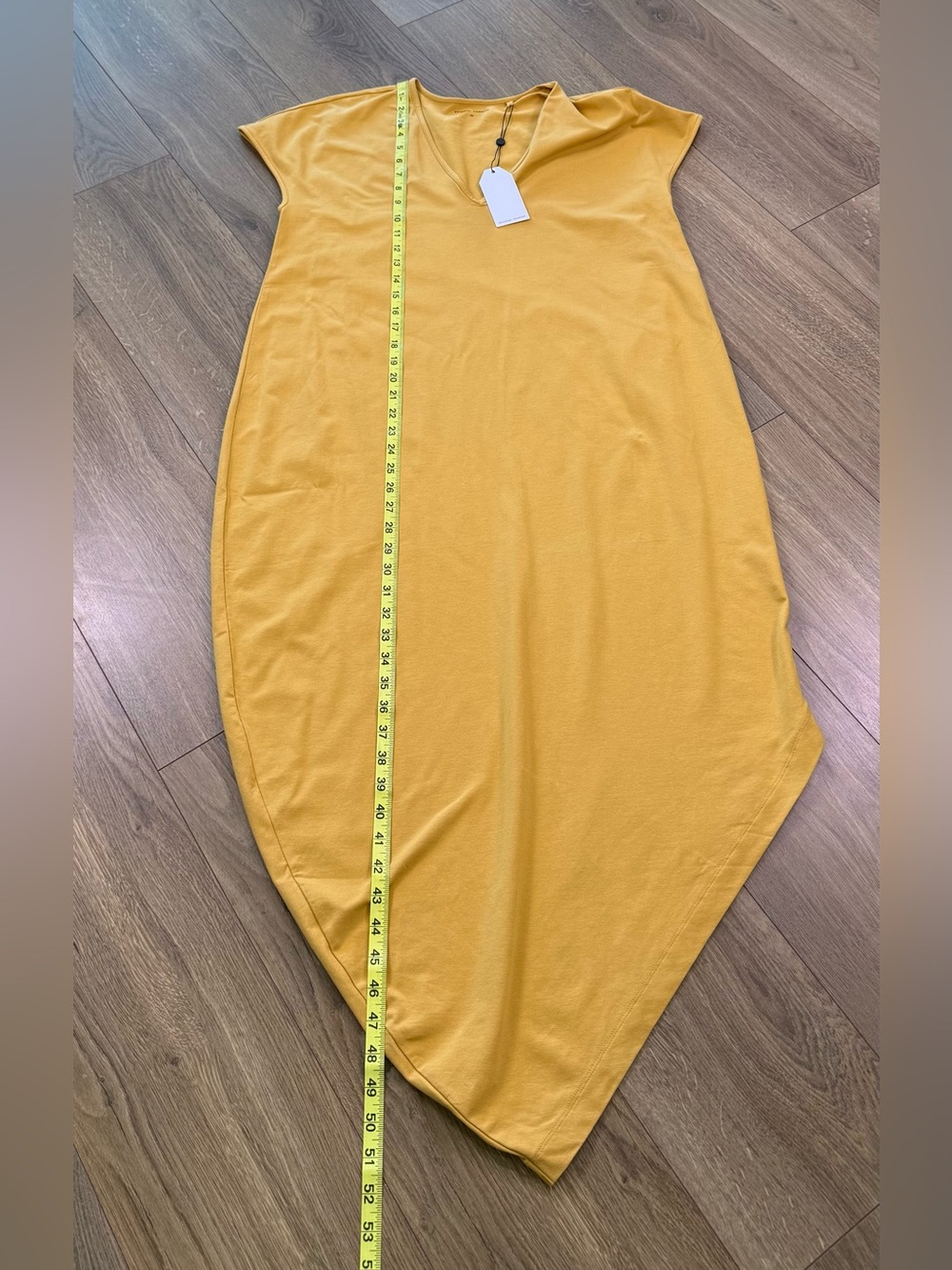 NWT Universal Standard Iconic Geneva V-Neck Dress In Honey Mustard Size XS US L - Picture 12 of 13
